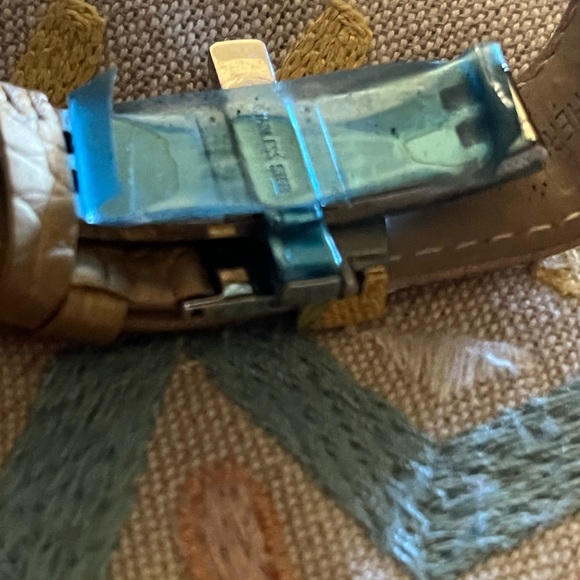 JEANERET 🔥SKELETON WATCH GORGEOUS VINTAGE WATCH STAR CUTOUT WINDOW leather - Picture 4 of 9